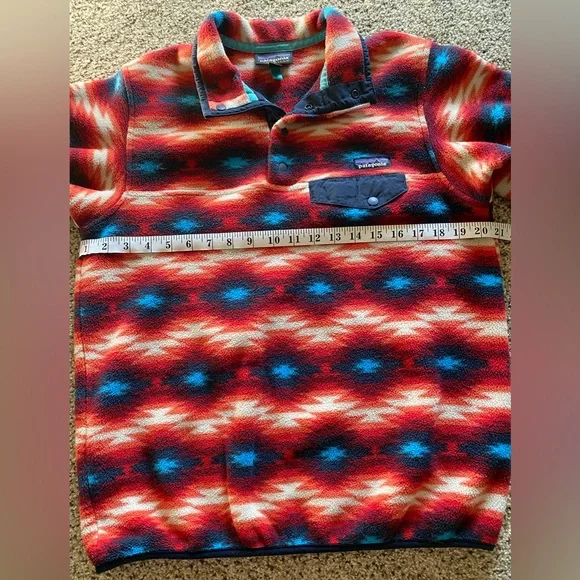 Patagonia Women’s Synchilla Snap-T Fleece Wild Desert Aztec Fleece - Picture 3 of 12